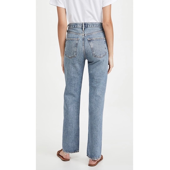 NWT Agolde Lana Mid Rise Vintage Straight Jeans - Picture 2 of 3
